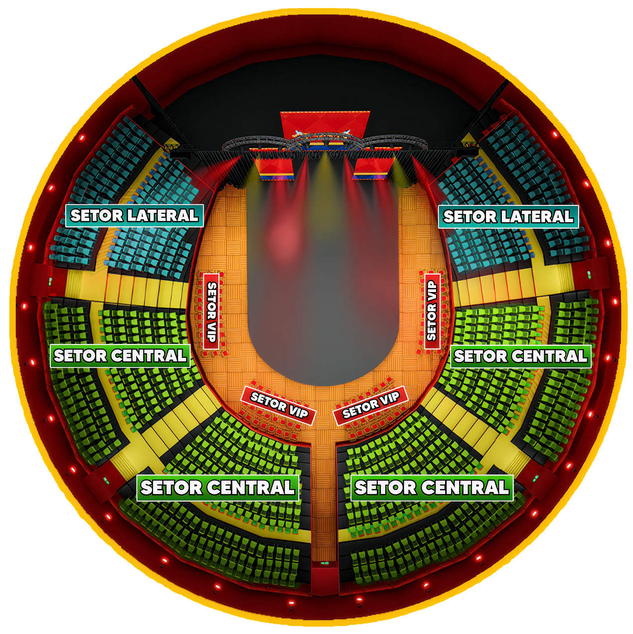 Mapa de Assentos do Circo Babilônia